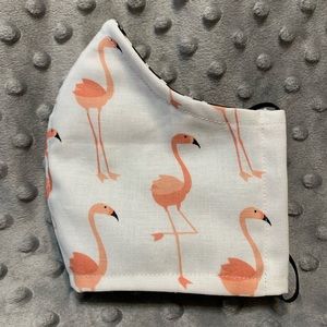 Women’s or Teen fabric face mask Flamingo Cotton